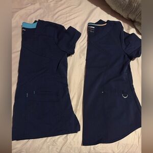 2 Scrubstar navy tops